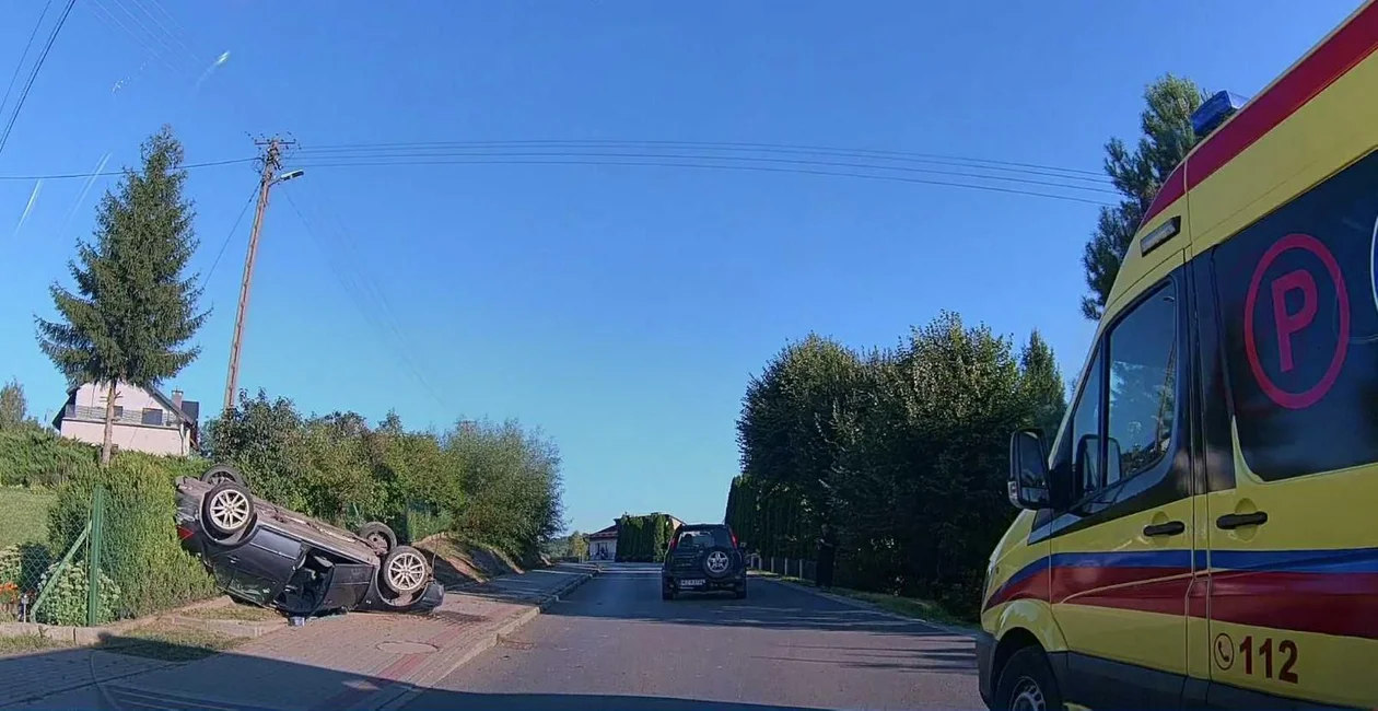 Wypadek w Chmielniku