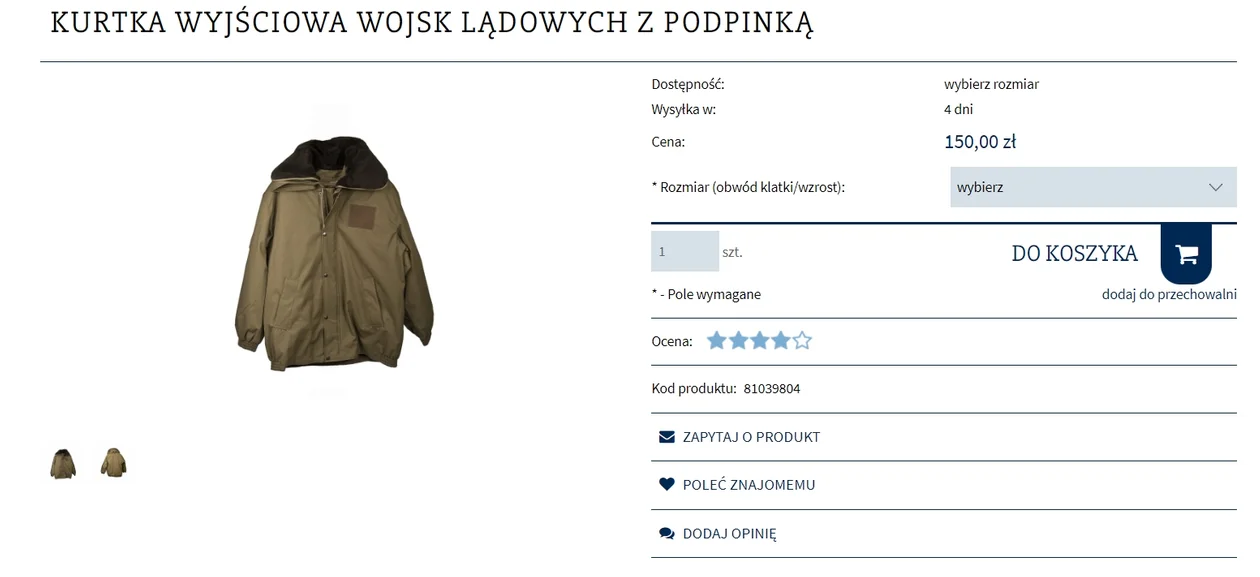 Rzeczy wprost z wojskowych magazynów i to po promocyjnych cenach. Co możesz kupić od armii?