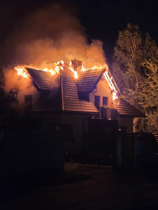 Pożar domu w Raniżowie