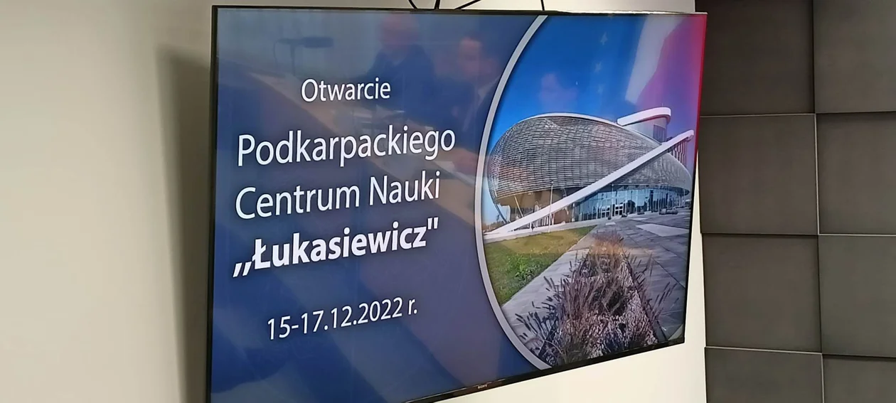 Konferencja Władysława Ortyla w sprawie otwarcia Podkarpackiego Centrum Nauki Łukasiewicz