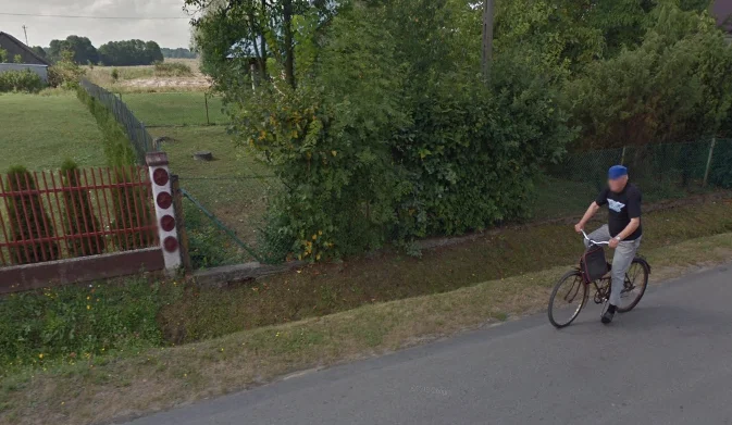 Mieszkańcy Dzikowca na Google Street View