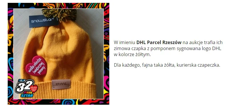 Czapka z pomponem - DHL Parcel