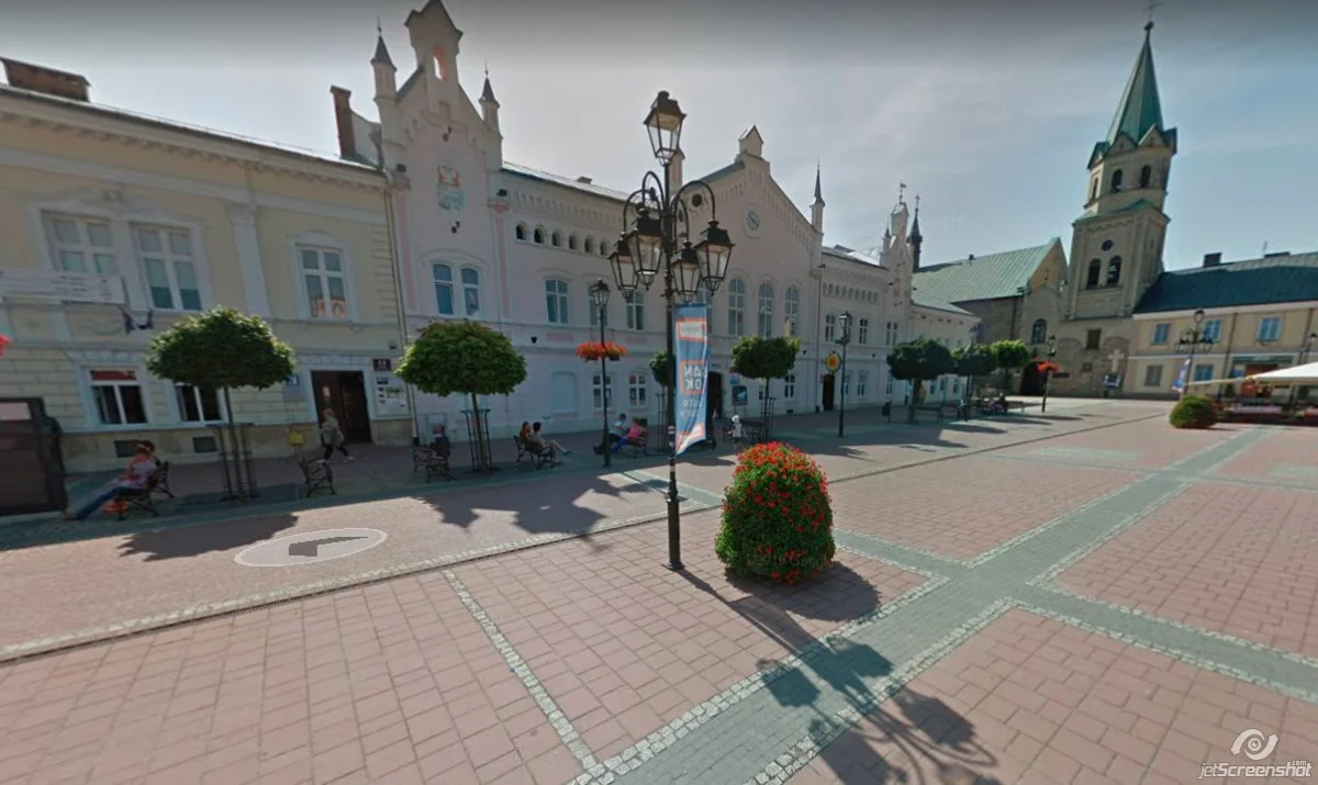 Rynki w podkarpackich miastach z Google Street View