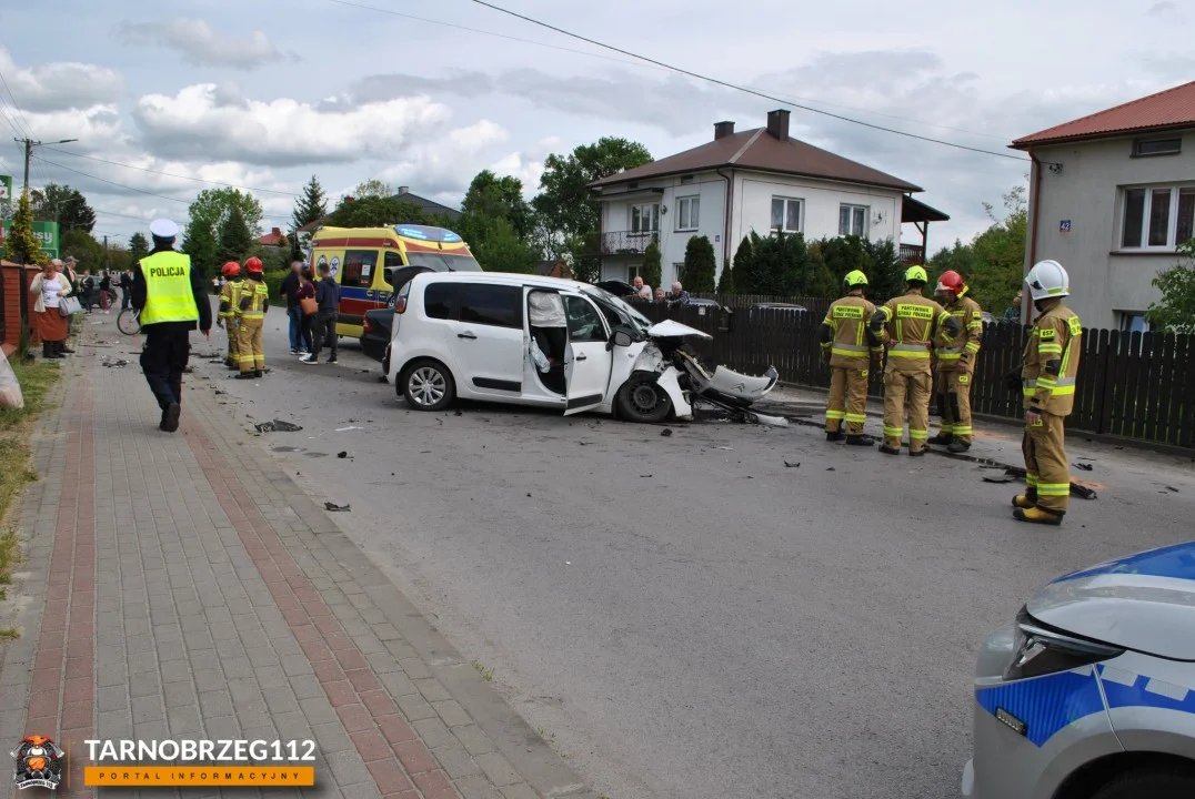Czołowe zderzenie Grębów