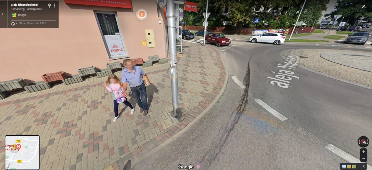 Google Street View - zdjęcia z 2021 roku z Tarnobrzega