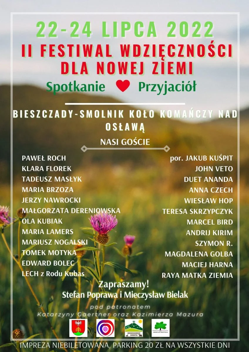 Imprezy weekendowy (22-24.07.2022)