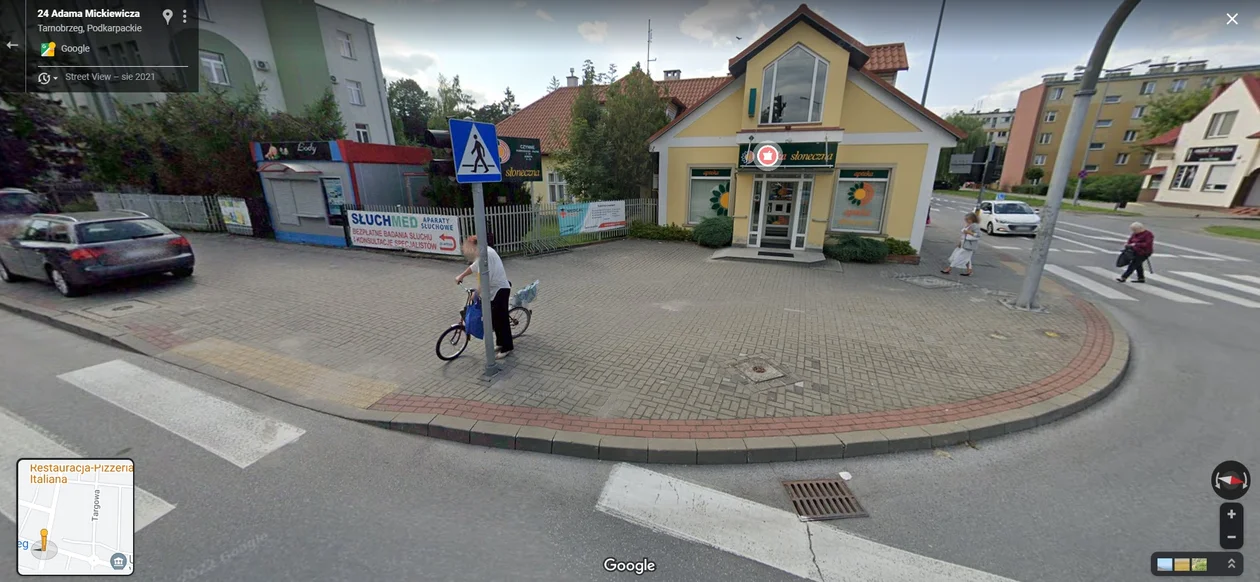 Google Street View - zdjęcia z 2021 roku z Tarnobrzega