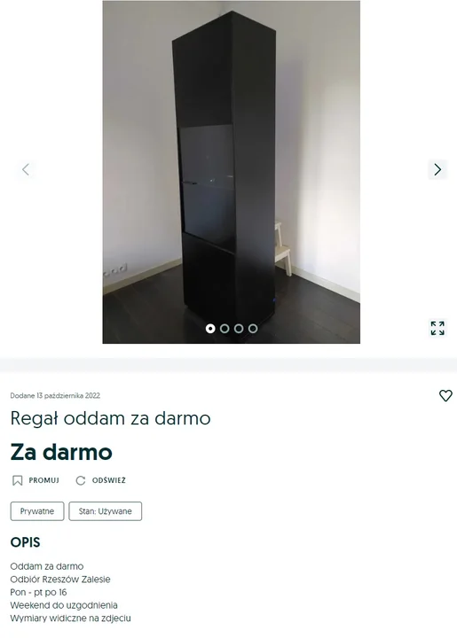 Te przedmioty rzeszowianie oddadzą za darmo. Przegląd ogłoszeń z OLX