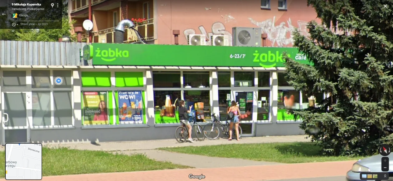 Google Street View - zdjęcia z 2021 roku z Tarnobrzega