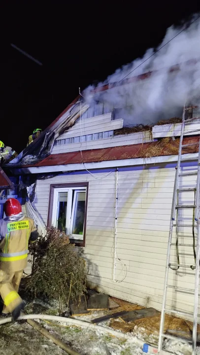 Zapaliła się słoma