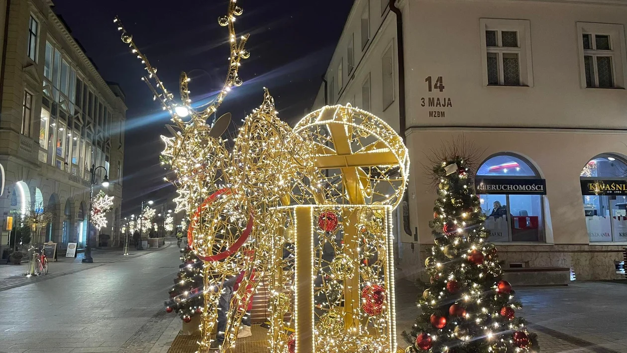 Oświetlenie świąteczne w centrum Rzeszowa