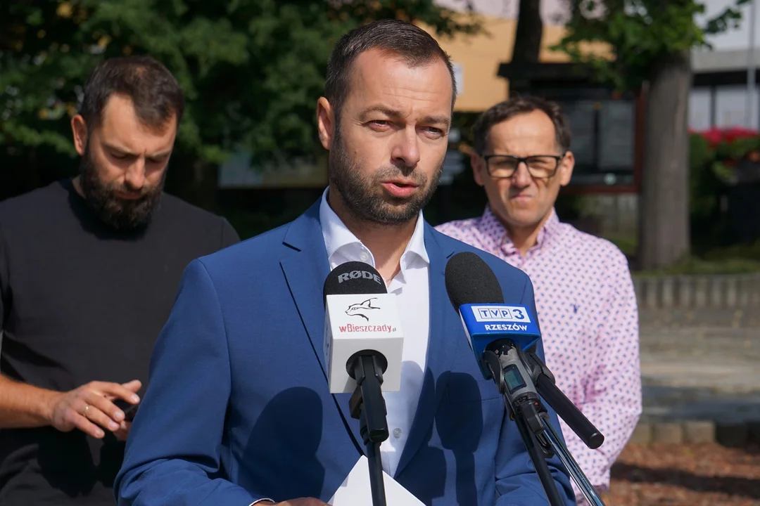 Konferencja prasowa w Ustrzykach Dolnych