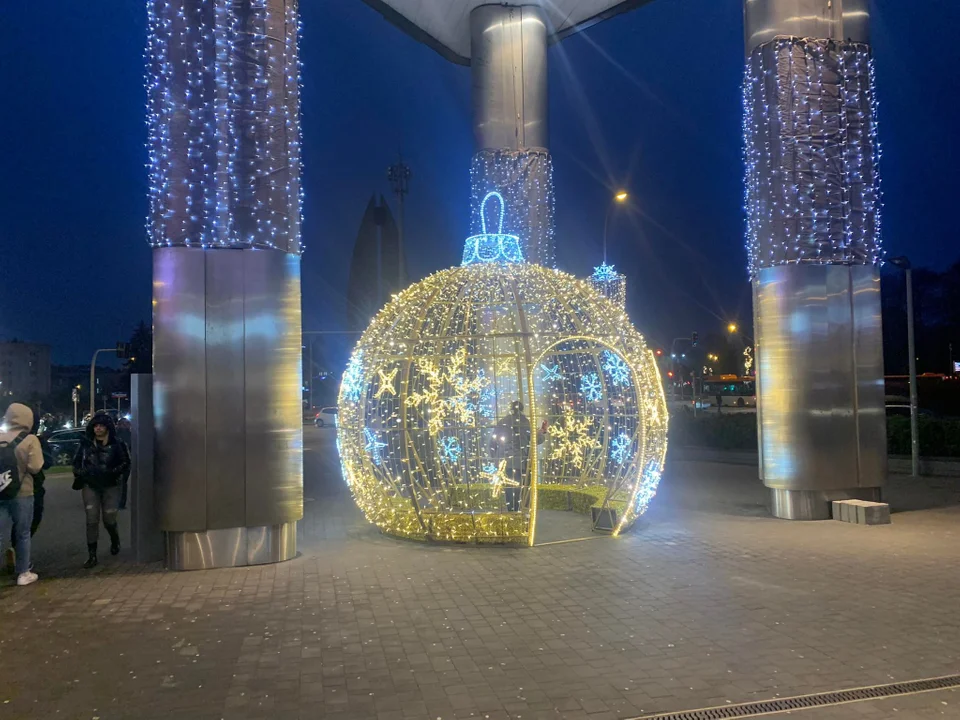 Oświetlenie świąteczne w centrum Rzeszowa