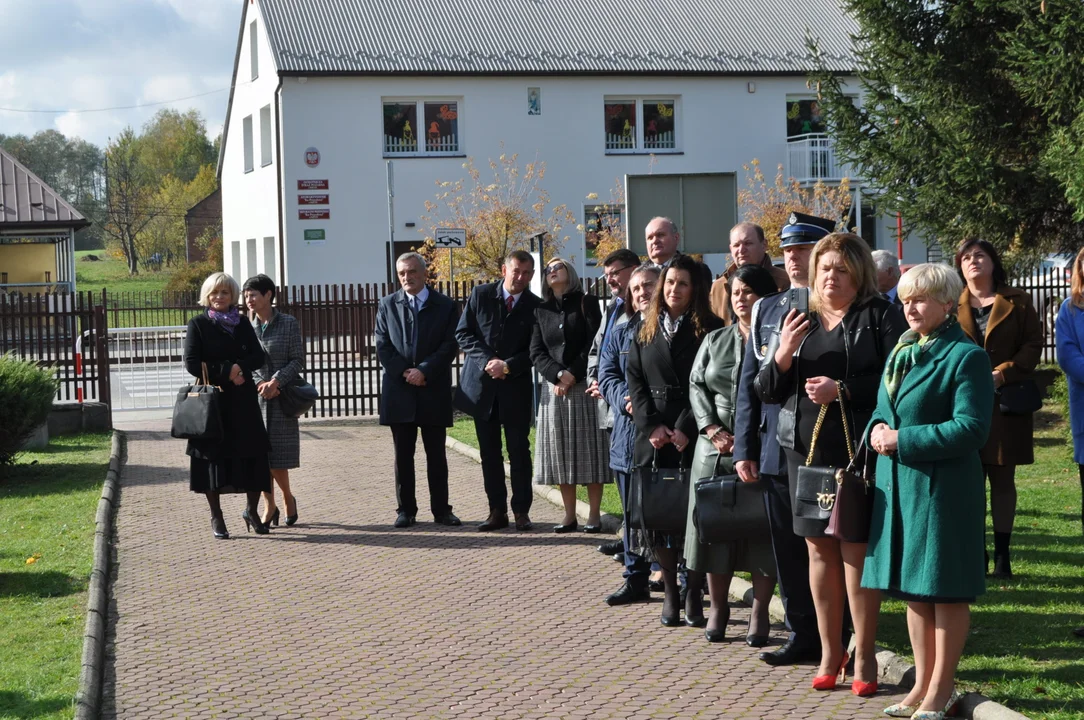 Poświęcenie muralu w Partyni