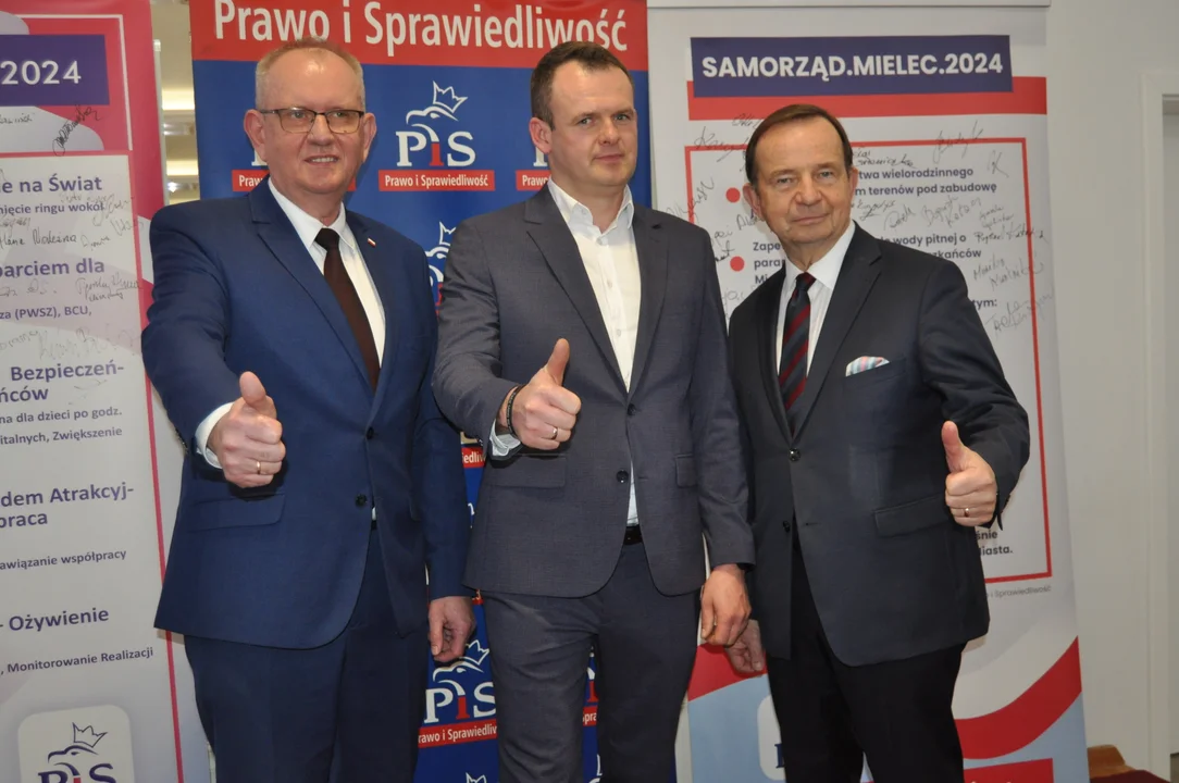 Spotkanie kandydatów Prawa i Sprawiedliwości  w Mielcu