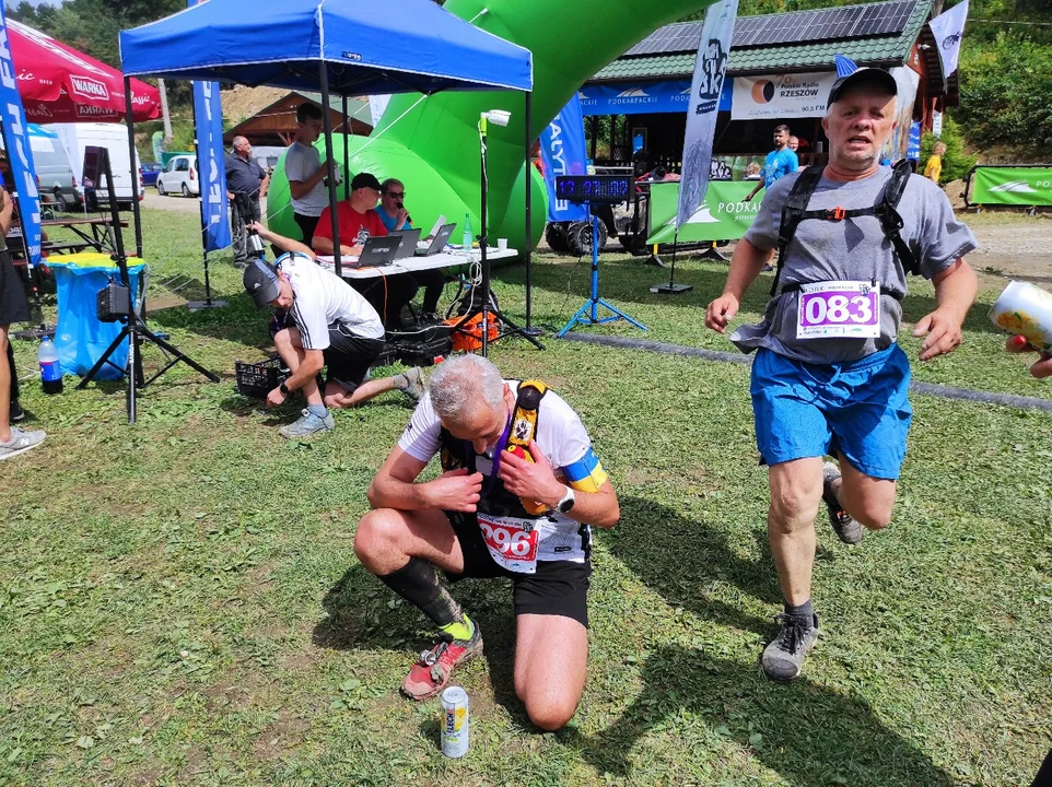 VIII Ultramaraton Magurski - meta biegu na 23 km