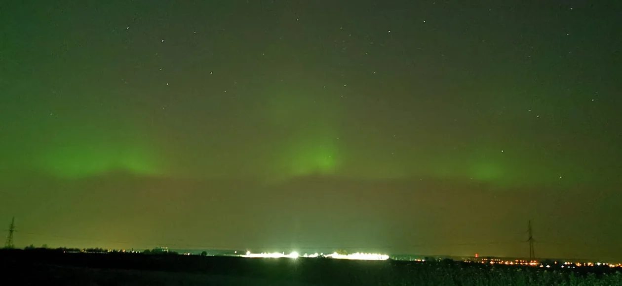 Magiczny spektakl. Zorza polarna na podkarpackim niebie [ZDJĘCIA] - Zdjęcie główne