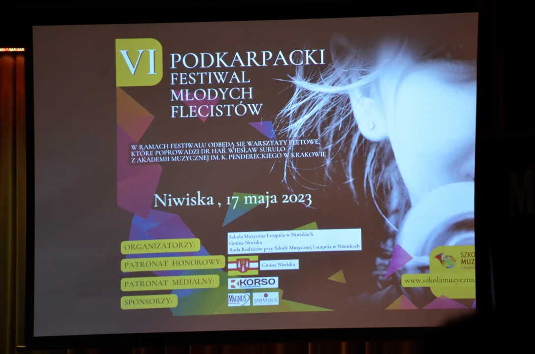 VI Podkarpacki Festiwal Młodych Flecistów w Szkole Muzycznej I st. w Niwiskach