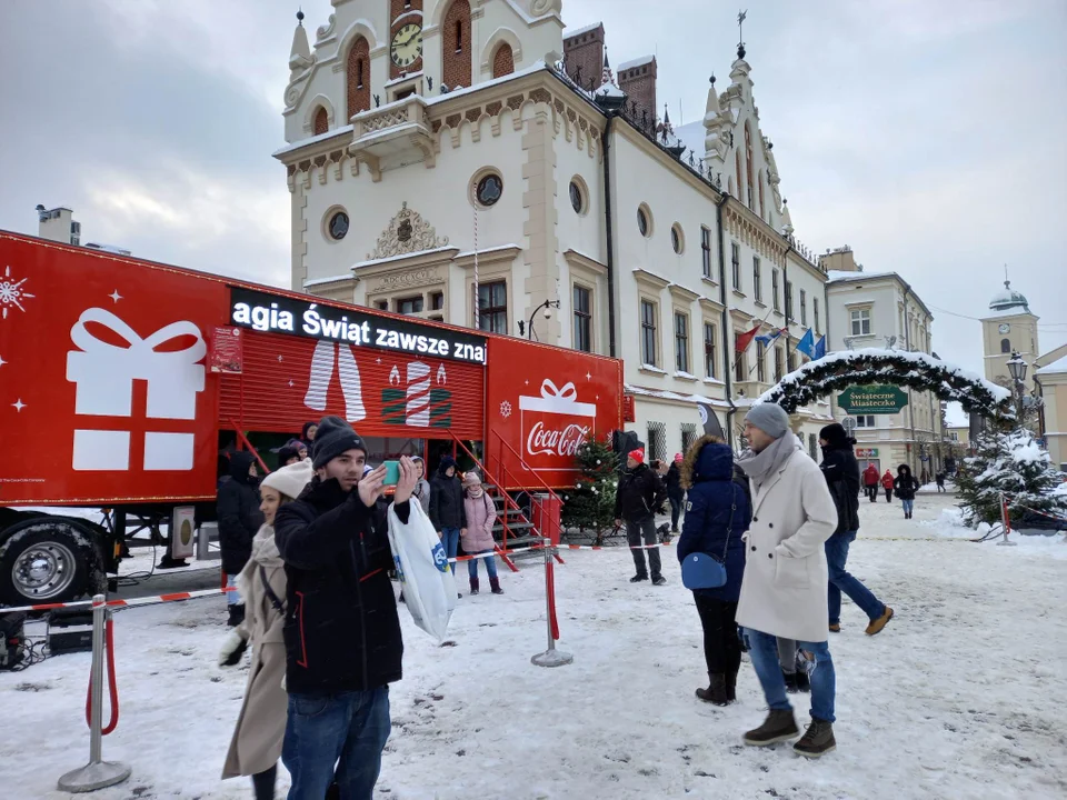 Świąteczna ciężarówka Coca-Coli odwiedziła Rzeszów