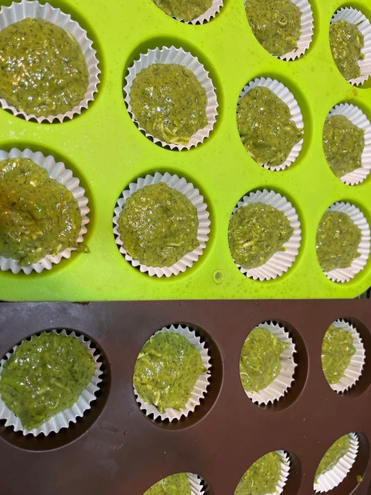 Muffinki ze szpinakiem