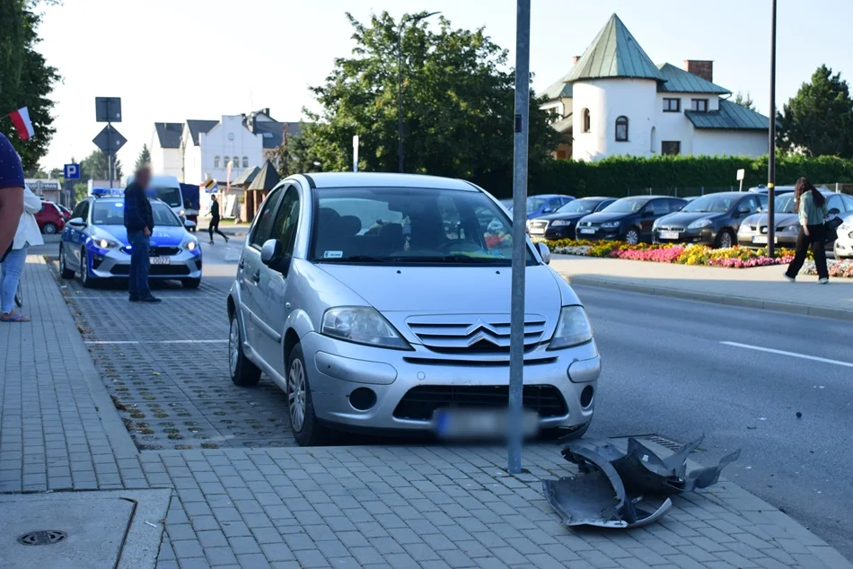 Stłuczka na ulicy Jana Pawła II w Kolbuszowej