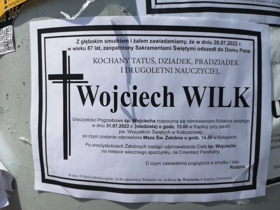 Zmarł Wojciech Wilk z Kolbuszowej