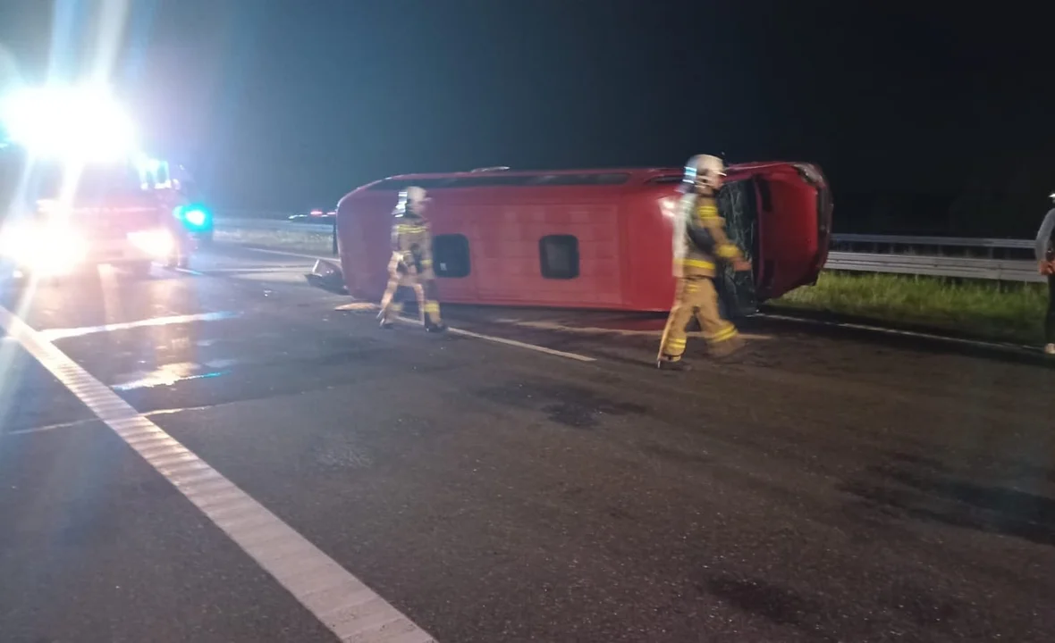 Wypadek na A4 w miejscowości Rudna Mała