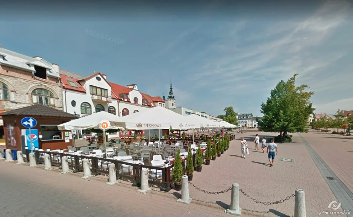 Rynki w podkarpackich miastach z Google Street View