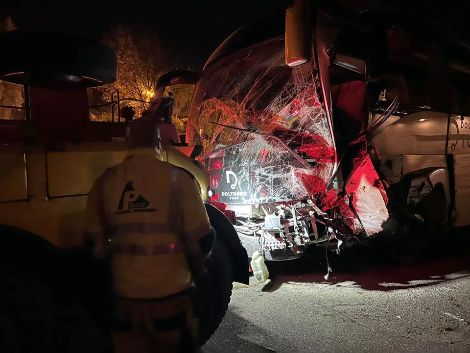 Wypadek autokaru w Grabownicy nowe zdjęcia