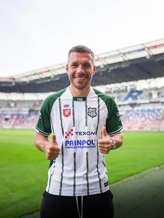 Lukas Podolski w barwach Wisłoki Dębica