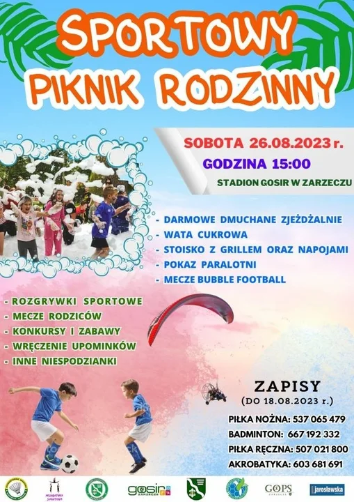 Imprezy na Podkarpaciu i w Sandomierzu - weekend 25-27 sierpnia