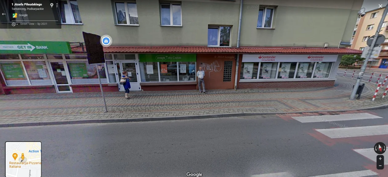 Google Street View - zdjęcia z 2021 roku z Tarnobrzega