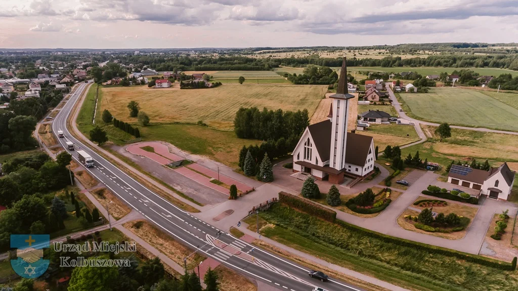 Sołectwo Kolbuszowa Górna z lotu ptaka