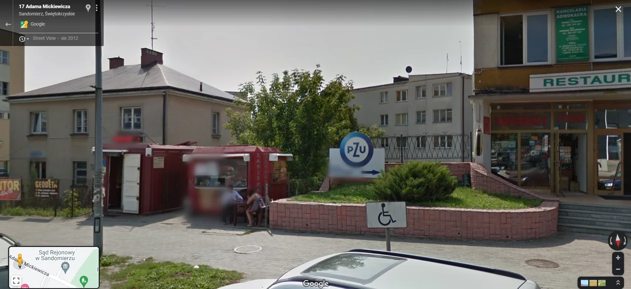 Google Street View w Sandomierzu