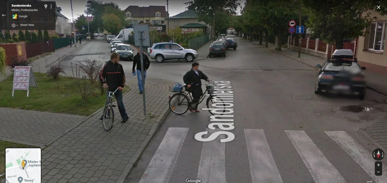 Mieszkańcy Podkarpacia na zdjęciach Google Street View