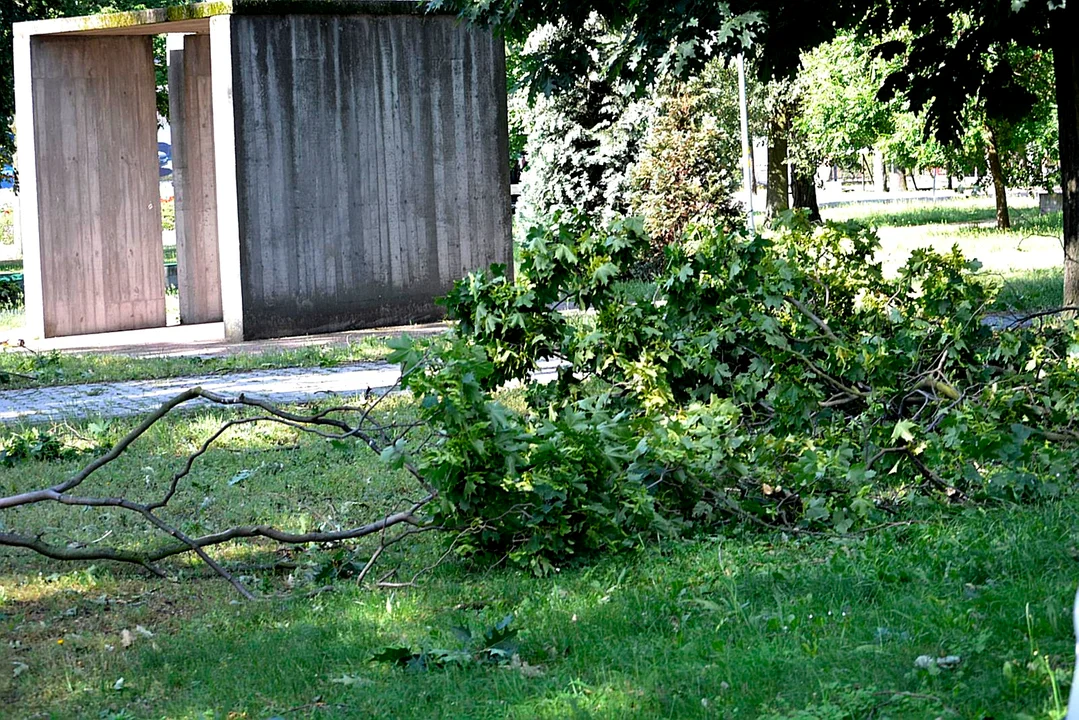 Burza przy ZS im. Groszkowskiego
