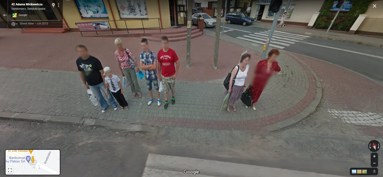 Google Street View w Sandomierzu