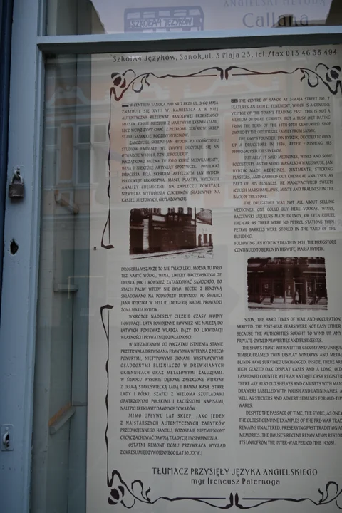 Zabytkowa drogeria Hydzików w Sanoku