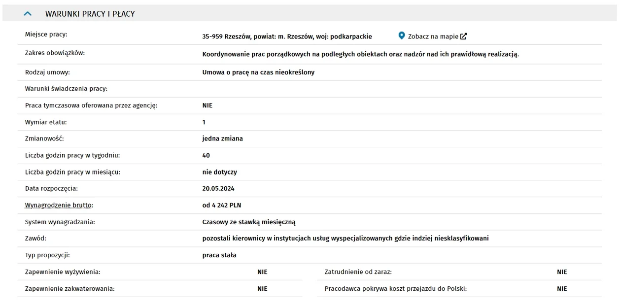 Oferta pracy: KOORDYNATOR SERWISU SPRZĄTAJĄCEGO