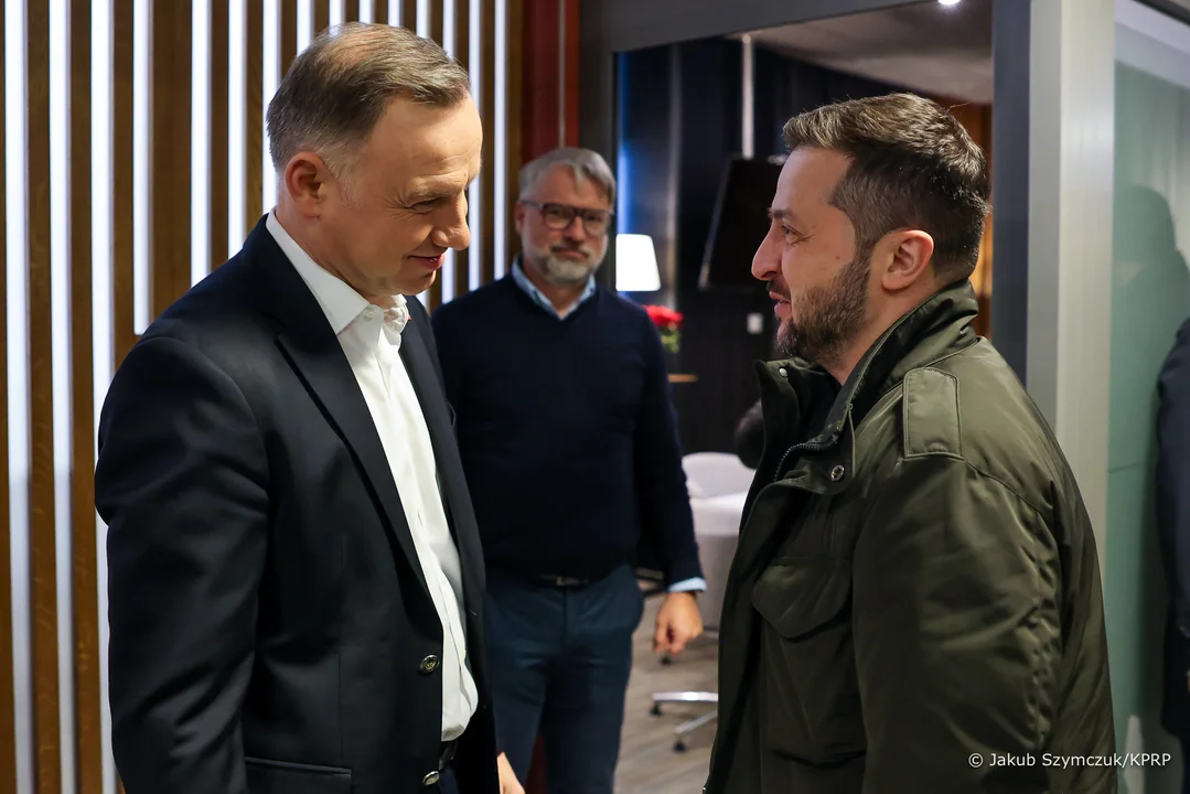 Andrzej Duda spotkał się z Wołodymyrem Zełenskim w Jasionce