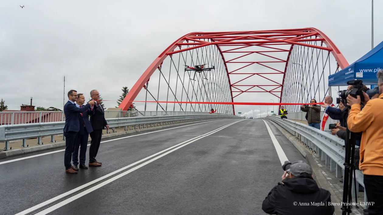 Uroczystość otwarcia wiadukty przy granicach Mielca