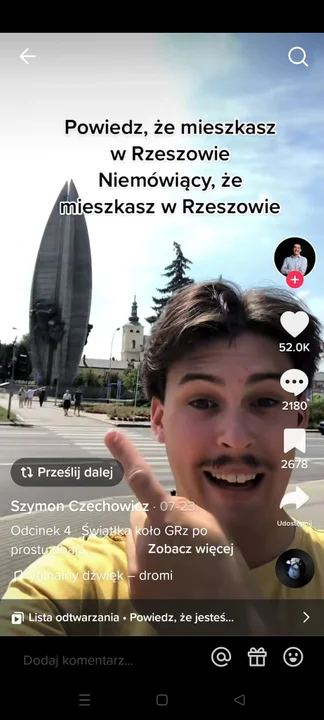 Znajdziecie je pod hasztagiem #Rzeszów w aplikacji TikTok