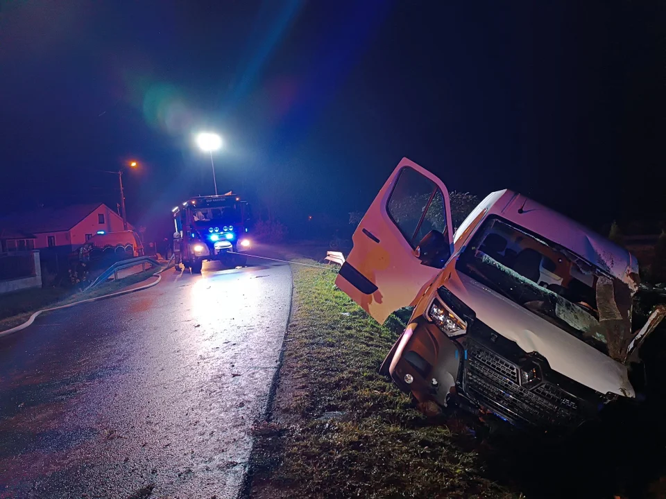 Wypadek w Krzywej w powiecie ropczycko-sędziszowskim