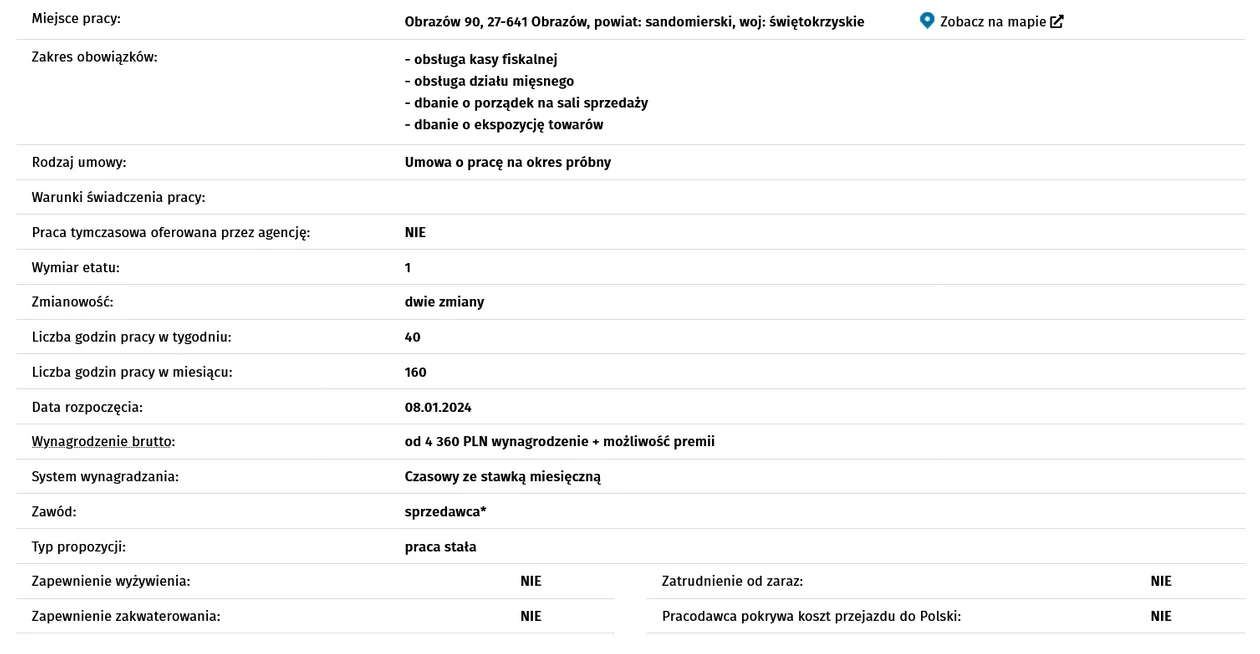 Oferty pracy Tarnobrzeg, Sandomierz, Stalowa Wola