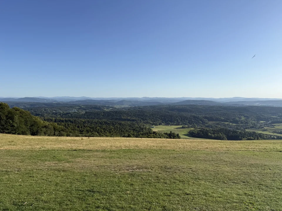 Panorama z szybowiska w Bezmiechowej Górnej