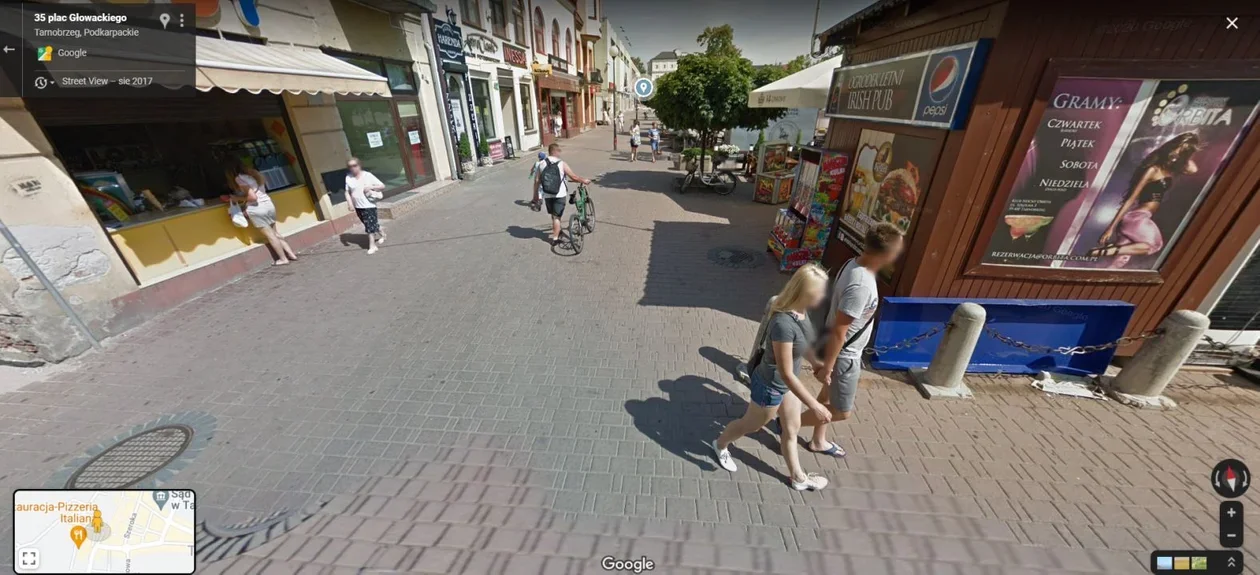 Mieszkańcy Podkarpacia na zdjęciach Google Street View