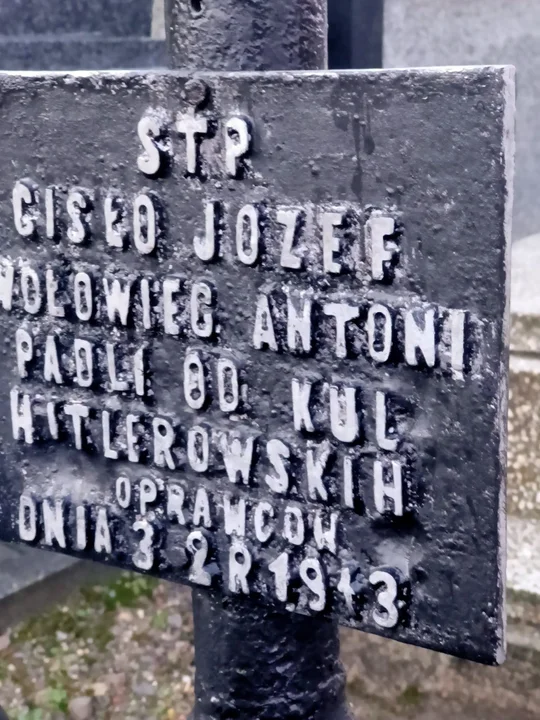 Odnowiona mogiła w Widełce