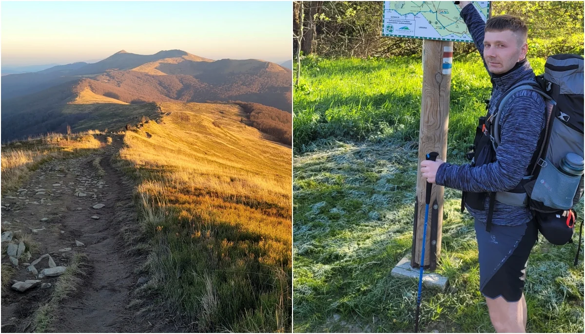 Bieszczady. Przejdzie 500 km Głównym Szlakiem Beskidzkim, by pomóc podopiecznym hospicjum dla dzieci. "Motywuje mnie chęć pomagania" [ZDJĘCIA] - Zdjęcie główne