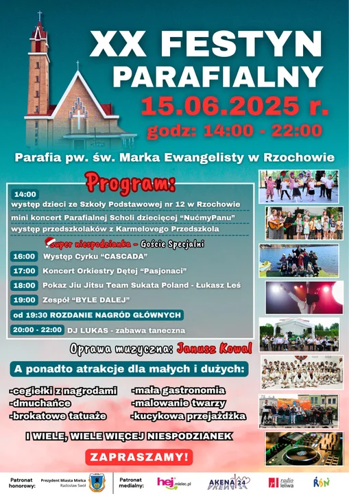 Festyn w Rzochowie - plakat