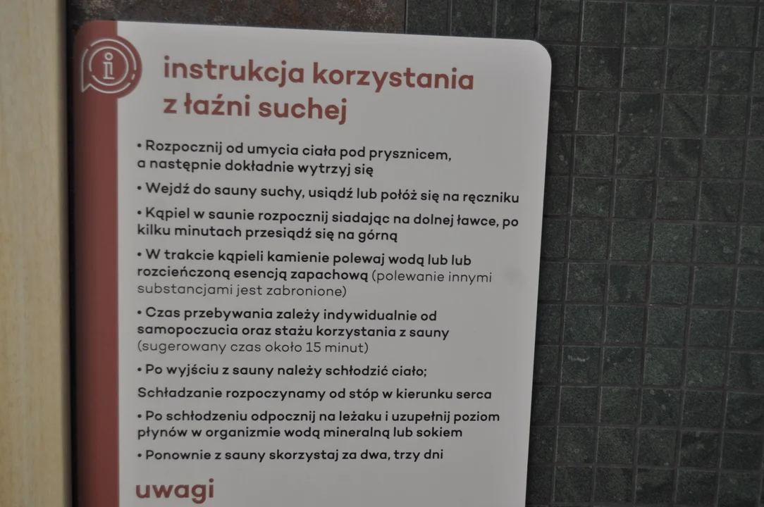 Strefa SPA  na Pływalni Smoczka